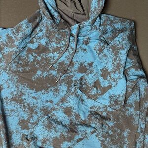 lululemon athletica Blue and Black Patterned Hoodie